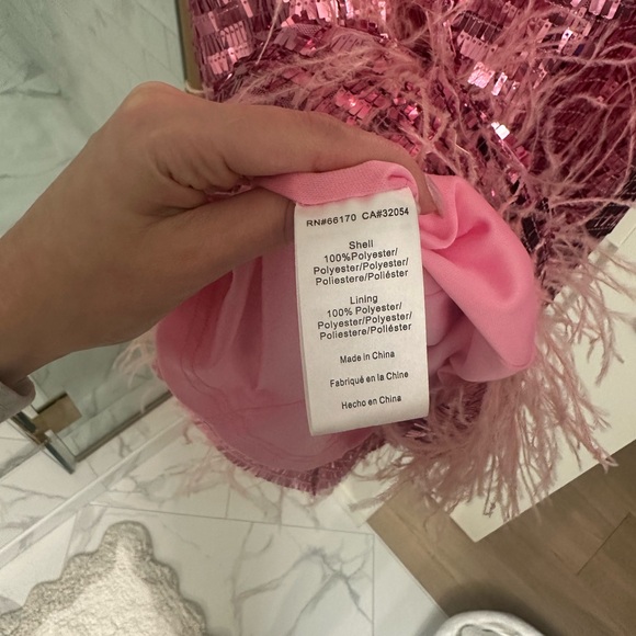 Anthropologie Sequin and Feather Dress - Picture 3 of 6